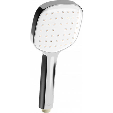 Mexen R-33 1-function shower handle, chrome/white - 79533-02