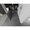 Mexen Kioto paroi de douche autonome 110 x 200 cm, miroir 8 mm, nickel brossé - 800-110-002-97-50