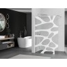 Mexen Kioto dušisein Walk-in 140 x 200 cm, valge laine 8 mm, harjatud nikkel - 800-140-101-97-97
