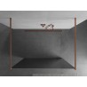 Mexen Kioto vabas seisev dušisein 120 x 200 cm, peegel 8 mm, harjatud vask - 800-120-002-65-50
