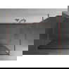 Mexen Kioto freistehende Duschwand 110 x 200 cm, schwarzer Rahmen 8 mm, gebürstetes Kupfer - 800-110-002-65-70