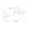 Mexen Carl Aufputz-Duschset mit Regenbrause und Duscharmatur Pecos, Chrom - 72740240-00