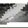 Mexen Kioto vrijstaande douchewand 100 x 200 cm, zwart frame 8 mm, goud geborsteld - 800-100-002-55-70