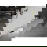 Mexen Kioto vrijstaande douchewand 120 x 200 cm, zwart raster 8 mm, geborsteld goud - 800-120-002-55-77