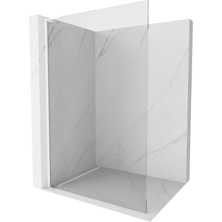 Mexen Kioto L ścianka prysznicowa Walk-in 85 x 200 cm, transparent, biała - 800-085-103-20-00
