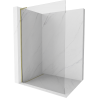 Mexen Kioto L Stijenka za tuš Walk-in 55 x 200 cm, prozirna, zlatna - 800-055-103-50-00