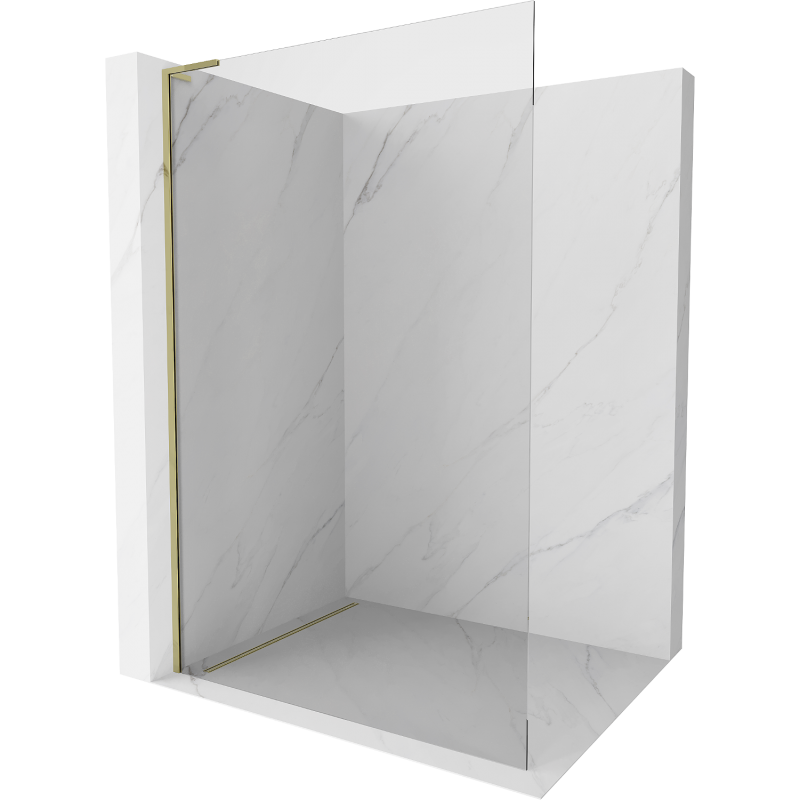 Mexen Kioto L ścianka prysznicowa Walk-in 65 x 200 cm, transparent, złota - 800-065-103-50-00