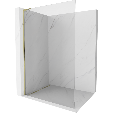Mexen Kioto L paroi de douche Walk-in 110 x 200 cm, transparent, doré - 800-110-103-50-00