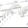 Mexen Carl Aufputz-Duschset mit Regenduschkopf und Duscharmatur Cetus, schwarz - 744340240-70