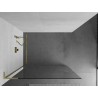 Mexen Kioto L Staklena pregrada za tuš Walk-in 95 x 200 cm, prozirna, zlatna brušena - 800-095-103-55-00