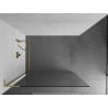 Mexen Kioto L douchewand Walk-in 100 x 200 cm, transparant, goud geborsteld - 800-100-103-55-00