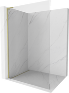 Mexen Kioto L walk-in tuš pregrada 105 x 200 cm, prozirna, brušeno zlato - 800-105-103-55-00