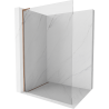 Mexen Kioto L Walk-in Shower Panel 55 x 200 cm, Transparent, Rose Gold - 800-055-103-60-00