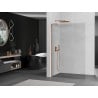 Mexen Kioto L Walk-in Shower Wall 80 x 200 cm, transparent, rose gold - 800-080-103-60-00