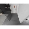 Mexen Kioto L Walk-in Shower Screen 100 x 200 cm, Transparent, Rose Gold - 800-100-103-60-00