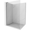 Mexen Kioto L Duschwand Walk-in 100 x 200 cm, transparent, gun gray gebürstet - 800-100-103-66-00