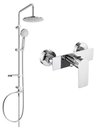 Mexen Carl ensemble de douche en surface avec pommeau de douche et mitigeur de douche Alfa, chrome - 745740240-00