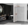Mexen Kioto L shower panel Walk-in 75 x 200 cm, transparent, brushed copper - 800-075-103-65-00