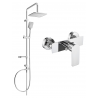 Mexen Sven ensemble de douche en saillie avec pomme de douche et robinet de douche Alfa, chrome - 745740262-00