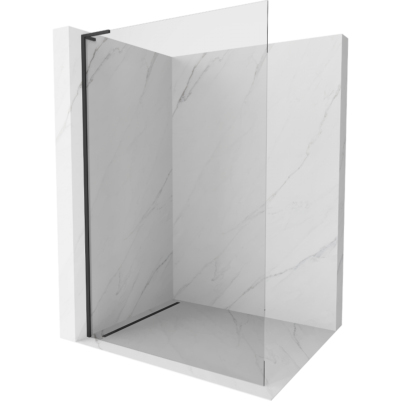 Mexen Kioto L panneau de douche Walk-in 95 x 200 cm, transparent, noir - 800-095-103-70-00