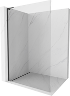 Mexen Kioto L Zid za tuš Walk-in 100 x 200 cm, proziran, crni - 800-100-103-70-00