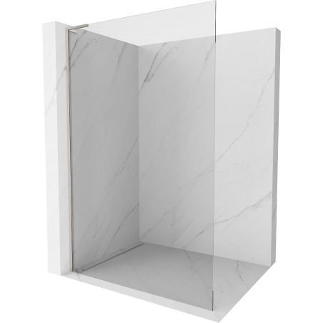 Mexen Kioto L Shower Screen Walk-in 100 x 200 cm, Transparent, Brushed Nickel - 800-100-103-97-00