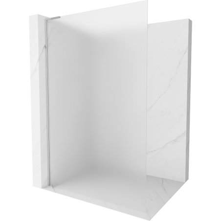 Mexen Kioto L paroi de douche Walk-in 100 x 200 cm, givrée, chrome - 800-100-103-01-30