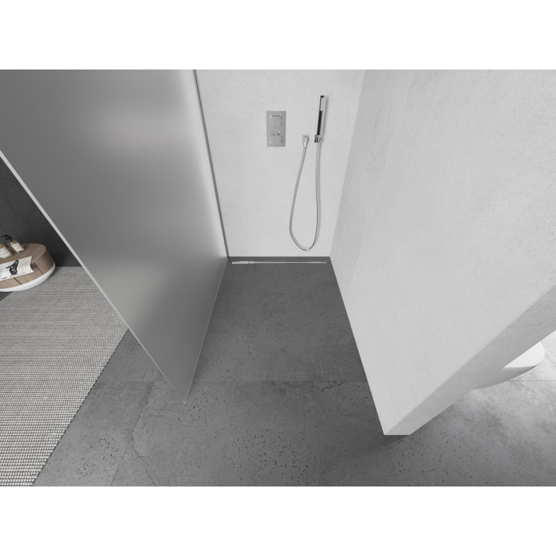 Mexen Kioto L dušinurk Walk-in 110 x 200 cm, härm, kroom - 800-110-103-01-30