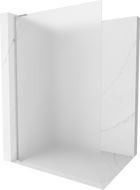 Mexen Kioto L Tuš pregrada Walk-in 120 x 200 cm, mraz, krom - 800-120-103-01-30