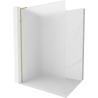 Mexen Kioto L Walk-in Shower Wall 70 x 200 cm, Frosted, Gold - 800-070-103-50-30