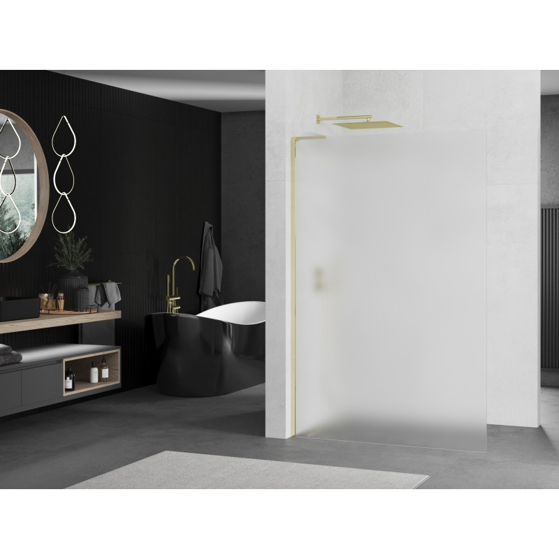 Mexen Kioto L dušisein Walk-in 80 x 200 cm, härmatine, kuldne - 800-080-103-50-30