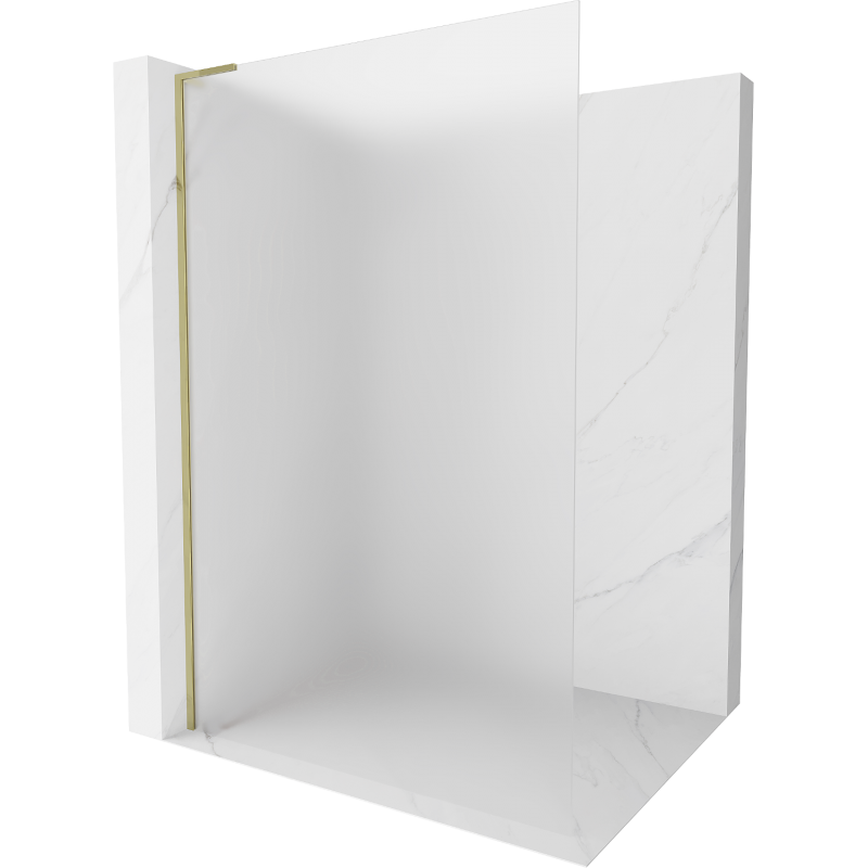 Mexen Kioto L cloison de douche Walk-in 80 x 200 cm, givré, doré - 800-080-103-50-30