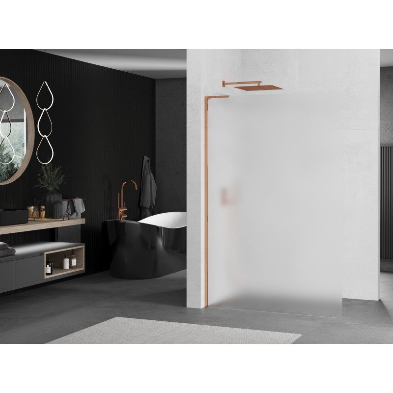 Mexen Kioto L dušisein Walk-in 70 x 200 cm, härmatis, roosa kuld - 800-070-103-60-30