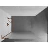 Mexen Kioto L ścianka prysznicowa Walk-in 80 x 200 cm, szron, różowe złoto - 800-080-103-60-30
