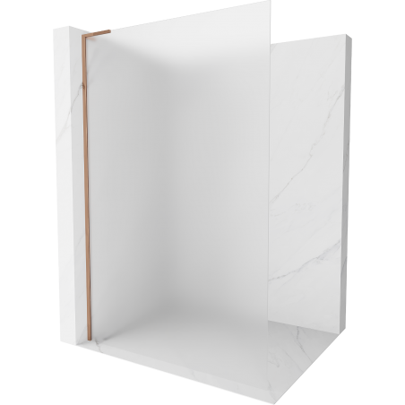 Mexen Kioto L douchewand Walk-in 80 x 200 cm, matglas, roze goud - 800-080-103-60-30