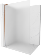 Mexen Kioto L tuš pregrada Walk-in 110 x 200 cm, mraz, ružičasto zlato - 800-110-103-60-30