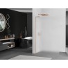 Mexen Kioto L dušinurk Walk-in 70 x 200 cm, härm, harjatud vask - 800-070-103-65-30