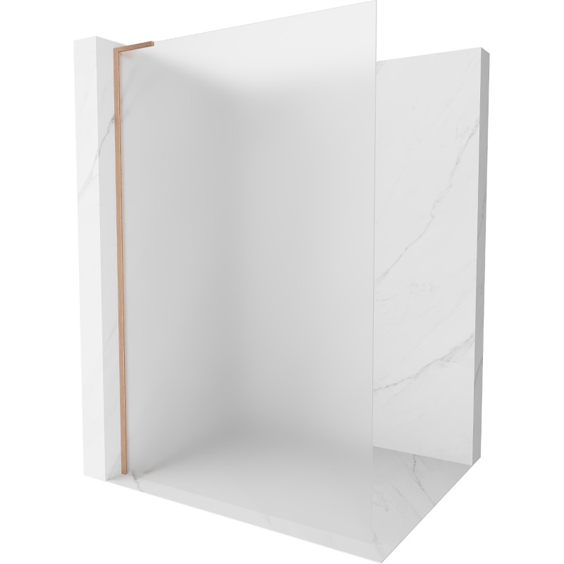 Mexen Kioto L duši seina Walk-in 90 x 200 cm, härmatisatsioon, harjatud vask - 800-090-103-65-30