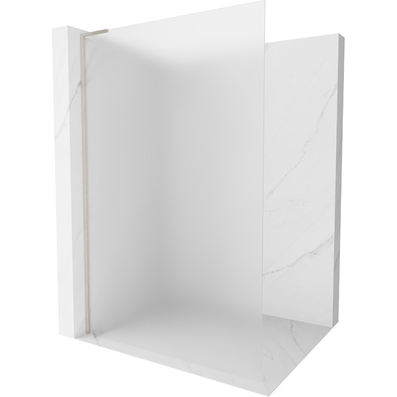 Mexen Kioto L Walk-in dušisein 80 x 200 cm, uduseks, harjatud nikkel - 800-080-103-97-30