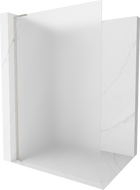 Mexen Kioto L Pregrada za tuš Walk-in 110 x 200 cm, matirano staklo, brušeni nikal - 800-110-103-97-30