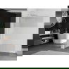 Mexen Kioto L Duschwand Walk-in 100 x 200 cm, transparent/gefroren, Chrom - 800-100-103-01-35