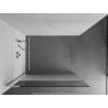 Mexen Kioto L Walk-in Shower Screen 110 x 200 cm, transparent/frosted, chrome - 800-110-103-01-35