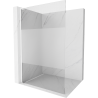 Mexen Kioto L paroi de douche Walk-in 70 x 200 cm, transparent/givre, blanc - 800-070-103-20-35