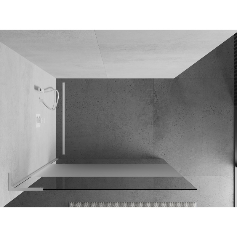 Mexen Kioto L dušisein Walk-in 80 x 200 cm, läbipaistev/hägune, valge - 800-080-103-20-35