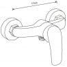 Mexen Carl Aufputz-Duschset mit Regenbrause und Duscharmatur Fabia, Chrom - 746540240-00