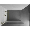 Mexen Kioto L ścianka prysznicowa Walk-in 90 x 200 cm, transparent/szron, złota - 800-090-103-50-35