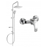 Mexen Sven Aufputz-Duschset mit Regenbrause und Duscharmatur Fabia, Chrom - 746540262-00