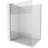Mexen Kioto L douchewand Walk-in 110 x 200 cm, transparant/matglas, roze goud - 800-110-103-60-35
