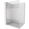 Mexen Kioto L cloison de douche Walk-in 110 x 200 cm, transparent/givre, cuivre brossé - 800-110-103-65-35