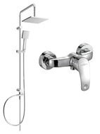 Mexen Fabia Tord exposed shower set with shower head and shower faucet, chrome - 746540200-00